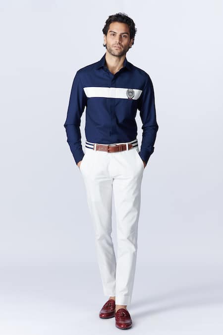 S&N by Shantnu Nikhil Colorblock Shirt 