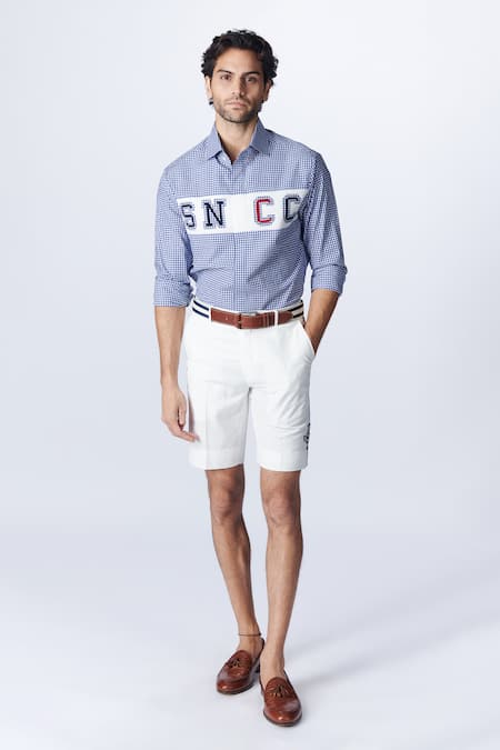 S&N by Shantnu Nikhil Solid Shorts 