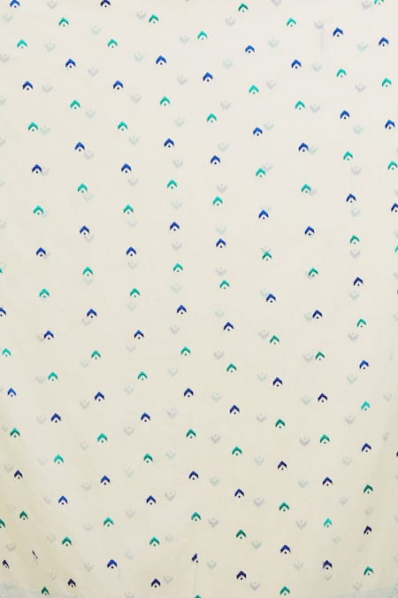 Buy Naintara Bajaj White Chanderi Embroidery Geometric Pattern Phulkari Dupatta Online at Aza Fashions Buy_Naintara Bajaj_White Chanderi Embroidery Geometric Pattern Phulkari Dupatta_Online_at_Aza_Fashions