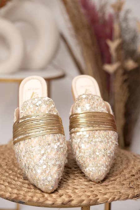 House Of Vian Corded Strap Mules 