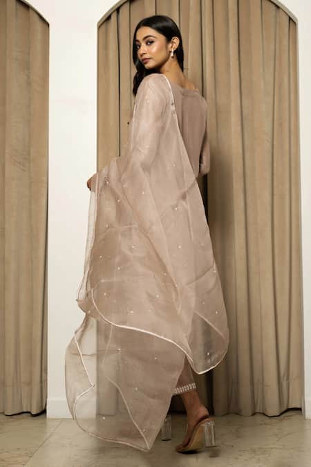 Mehak Sharma Placement Embroidered Kurta Pant Set 