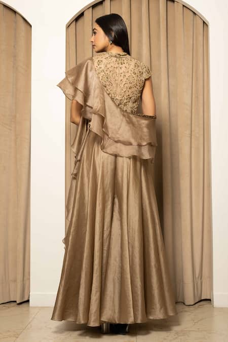 Mehak Sharma Embroidered Peplum Top Sharara Set 