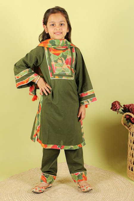 Kalp Nett Floral Print Kurta Set 