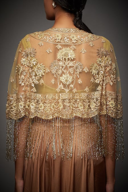 RI.Ritu Kumar Adira Embroidered Cape Blouse 