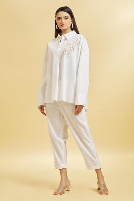 Soha by Harleen and Sona Embroidered Patch Shirt 