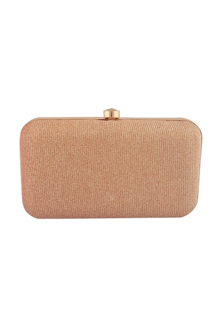 Nazaakat By Samara Singh_Pink Stones Work Embellished Clutch _Online_at_Aza_Fashions