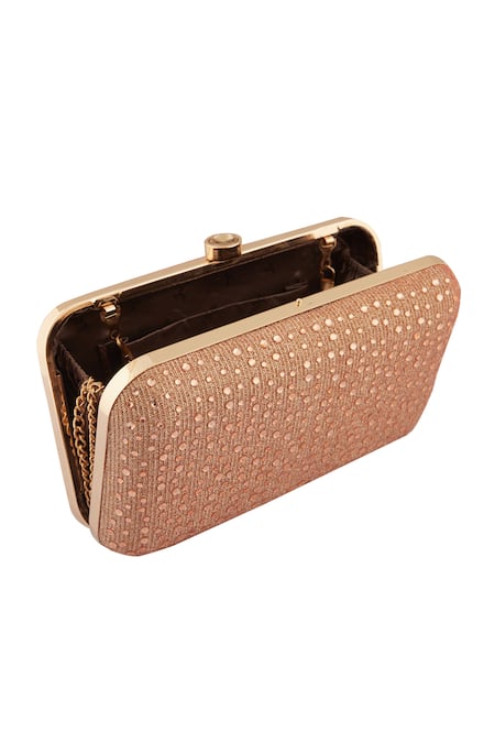 Buy_Nazaakat By Samara Singh_Pink Stones Work Embellished Clutch _Online_at_Aza_Fashions