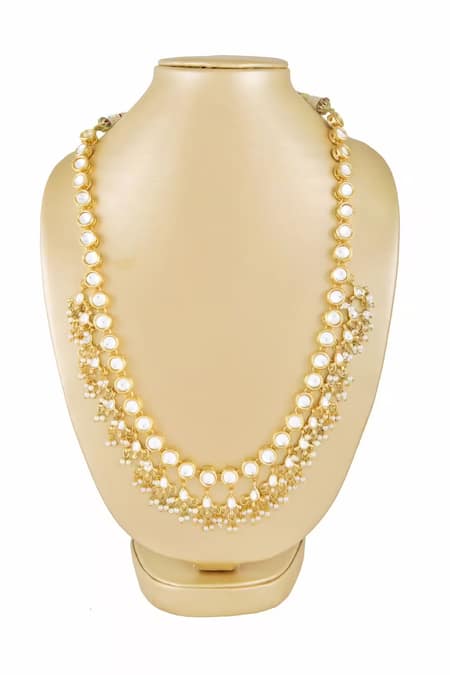 Just Shradhas Kundan & Pearl Beaded Necklace 
