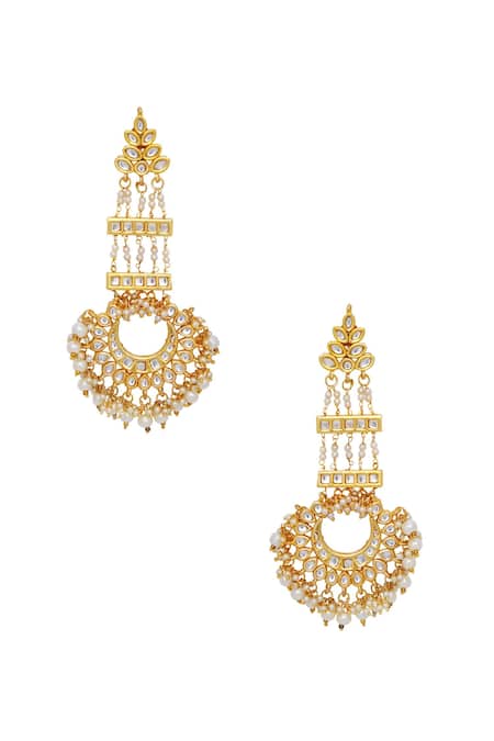 Just Shradhas Statement Chandbali Earrings 