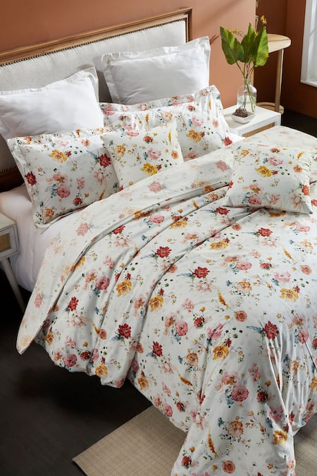 Houmn Retreat Floral Print Duvet Cover 