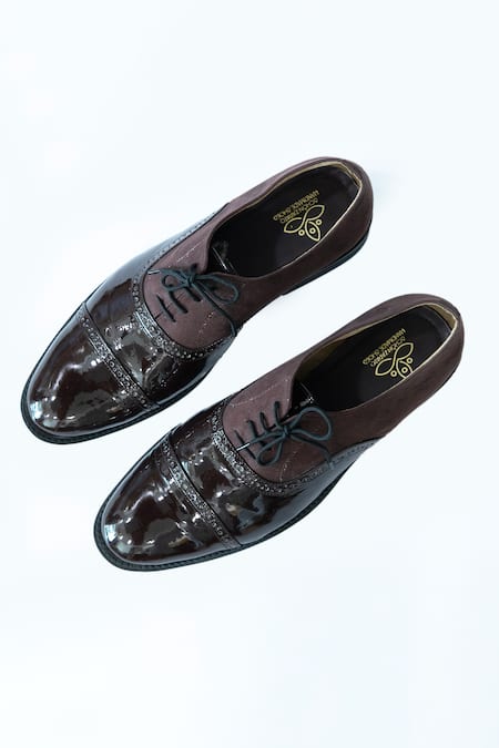 Buy SCHON ZAPATO Brown Suede Lace-up Designer Shoes Online at Aza Fashions Buy_SCHON ZAPATO_Brown Suede Lace-up Designer Shoes _Online_at_Aza_Fashions