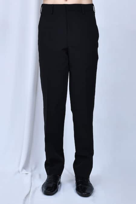 Arihant Rai Sinha Blue Velvet, Terrycloth Brooches Floral Embroiered Prince Coat With Trouser Online at Aza Fashions Arihant Rai Sinha_Blue Velvet, Terrycloth Brooches Floral Embroiered Prince Coat With Trouser _Online_at_Aza_Fashions