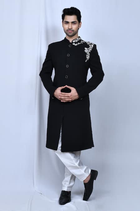 Arihant Rai Sinha Placement Embroidered Sherwani Set 