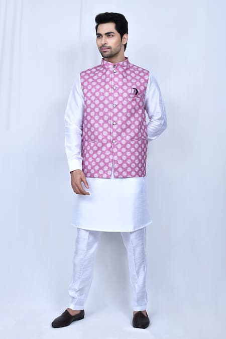 Arihant Rai Sinha Garden Print Nehru Jacket 