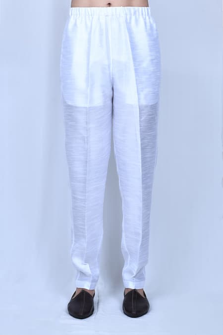 Arihant Rai Sinha_Green Cotton, Silk Moroccan Print Kurta Pant Set_Online_at_Aza_Fashions