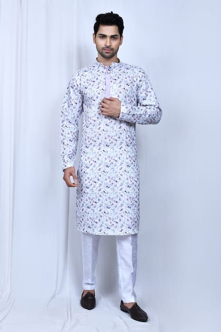 Arihant Rai Sinha Bloom Print Kurta Pant Set 