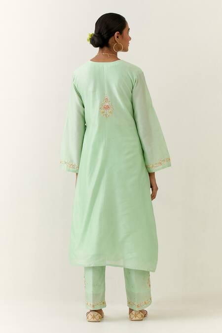 Anantaa By Roohi Silk Chanderi Gathered Kurta 