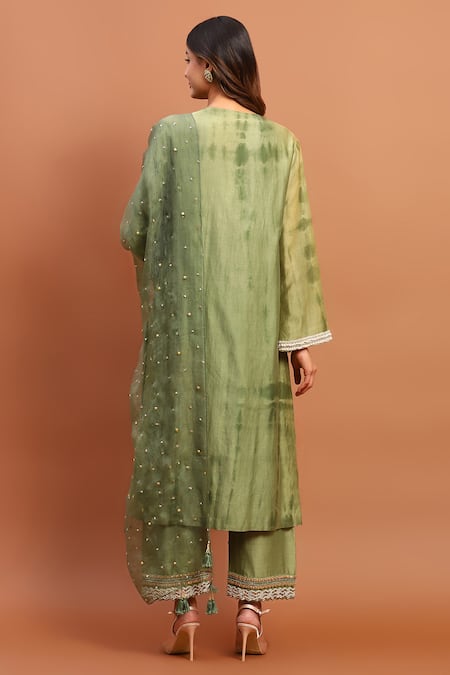 Soniya G Pakistani Tie-Dyed Kurta Set 