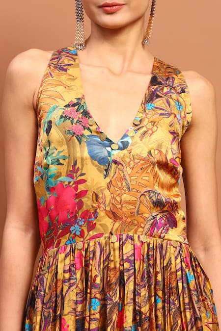 Satina Sleeveless Shirt Dress in Multicolor