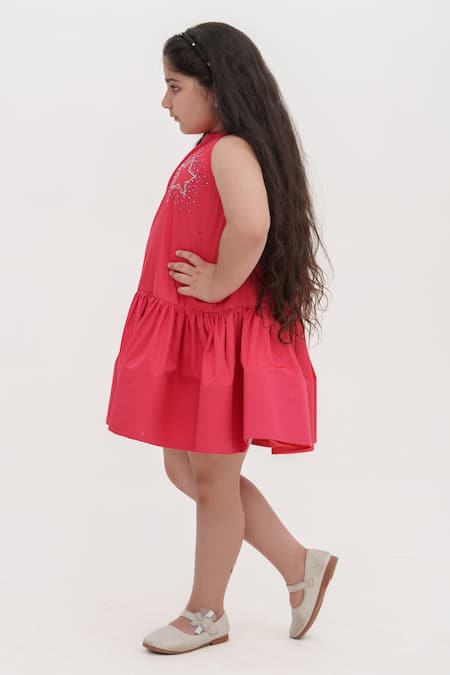 Darleen Kids Couture Twilight Cotton Embroidered Dress 