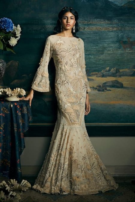 Sahil Kochhar Pakeezah Jungle Motif Embroidered Gown 