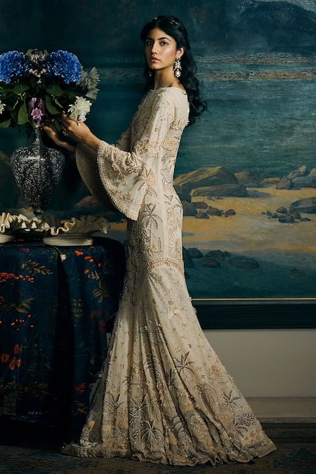 Sahil Kochhar Pakeezah Jungle Motif Embroidered Gown 