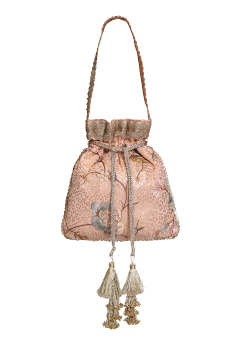 Fuchsia by aashaka mehta Dreams Embellished Potli Bag 