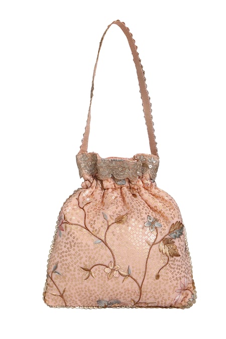 Fuchsia by aashaka mehta Dreams Embellished Potli Bag 