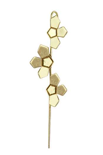 Varnika Arora Gold Plated Cut Work Poppy Floral Pattern Earrings Online at Aza Fashions Varnika Arora_Gold Plated Cut Work Poppy Floral Pattern Earrings _Online_at_Aza_Fashions