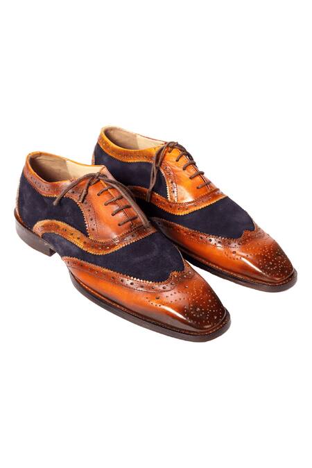 ZUFR Britain Clafskin Leather Brougues Shoes 