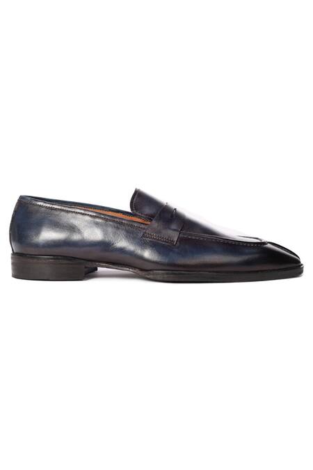 Zufr_Blue Oceanic Penny Loafers_Online_at_Aza_Fashions