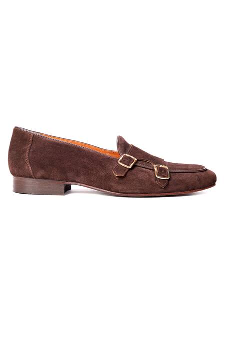 Zufr Brown Odin Suede Leather Loafers Online at Aza Fashions Zufr_Brown Odin Suede Leather Loafers_Online_at_Aza_Fashions