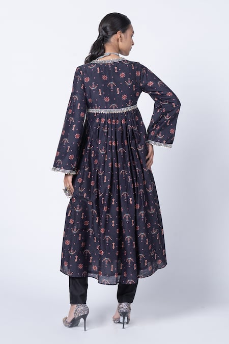Kyross Buta Print Anarkali Set 