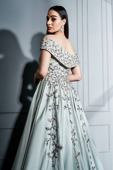 Gray 2024 silk gown