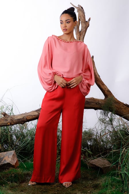 OMANA BY RANJANA BOTHRA Colour Block Jumpsuit 