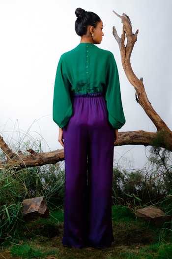 Omana By Ranjana Bothra Colorblock Jumpsuit 