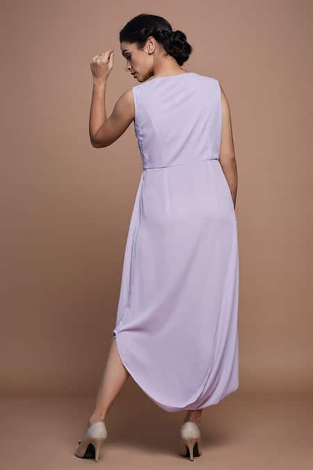 Vyasa By Urvi Hand Embroidered & Draped Dress 