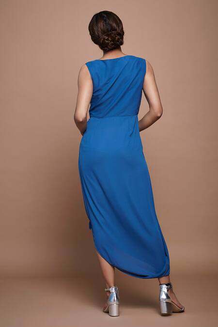 Vyasa By Urvi Hand Embroidered & Draped Dress 