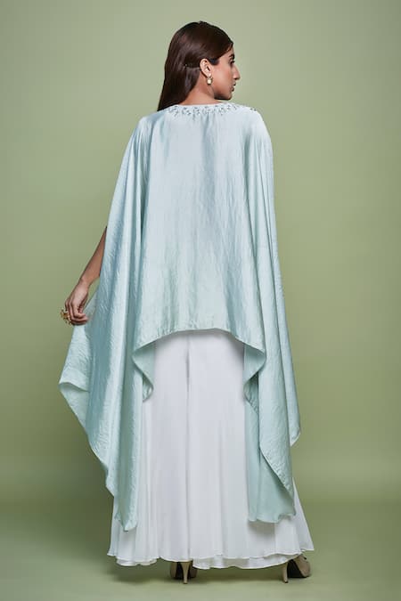 Vyasa By Urvi Hand Embroidered Kaftan & Sharara Set 