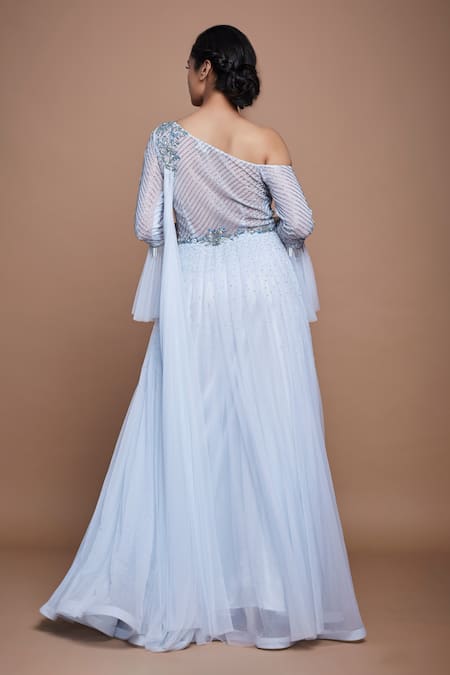 Vyasa By Urvi Floral Embroidered Bodice Gown 