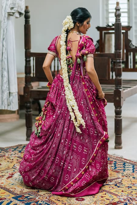 Studio Bagechaa Bandhani Print Lehenga Set 
