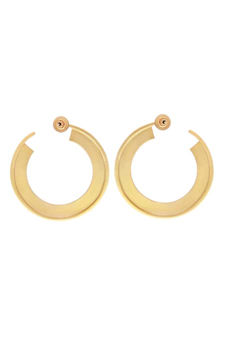 Buy Zohra Green Arianna Hoops Online at Aza Fashions Buy_Zohra_Green Arianna Hoops _Online_at_Aza_Fashions