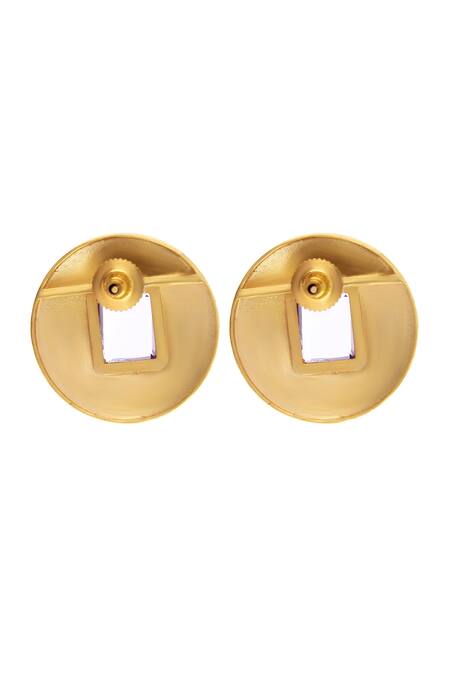 Buy_Zohra_Blue Stones Gabriella Embellished Studs _Online_at_Aza_Fashions