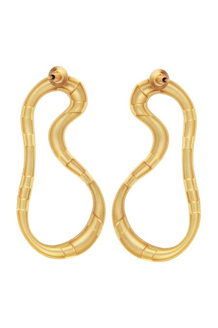 Buy_Zohra_White Leia Hoops _Online_at_Aza_Fashions