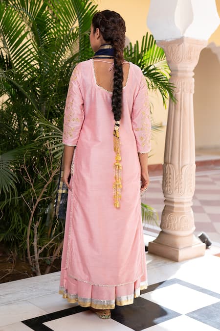 Pink Kurti Dress Rayon Kurta Pant Dupatta Indian Pakistani Eid Salwar  Kameez | eBay
