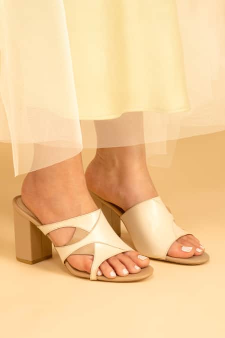 Charlotte Mills - Ida - Ivory Wide Fit Bow Bridal Block Heel | The White  Collection