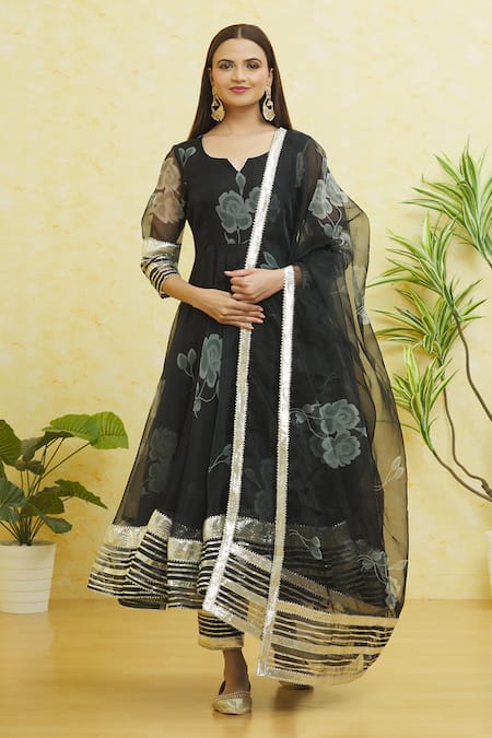 Samyukta Singhania Floral Print Anarkali Set 