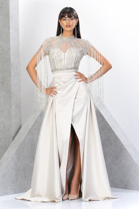 Eli Bitton Princess Sequin Embroidered Gown With Skirt 