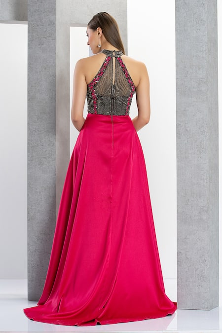 Eli Bitton Andrea Bodice Embroidered Gown With Skirt 