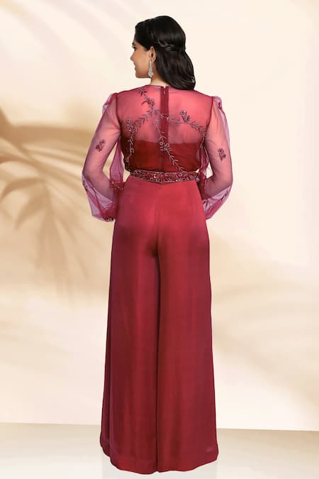 Sanjana Thakur Sheer Cape & Jumpsuit Set For Kids